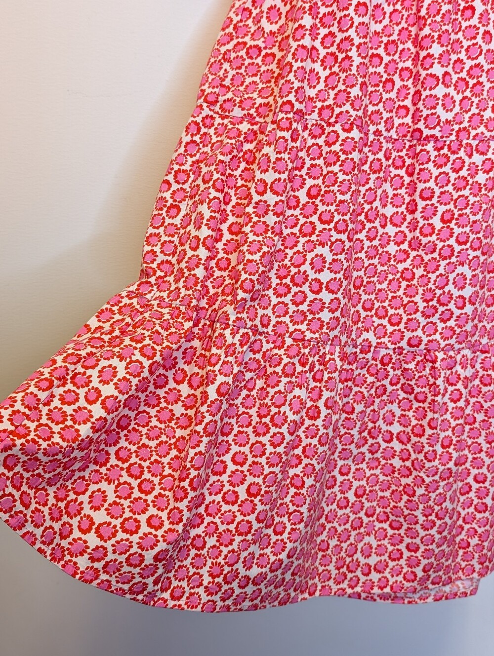 Umgee Pink Printed Collared Tiered Mini Dress - Picture 10 of 16